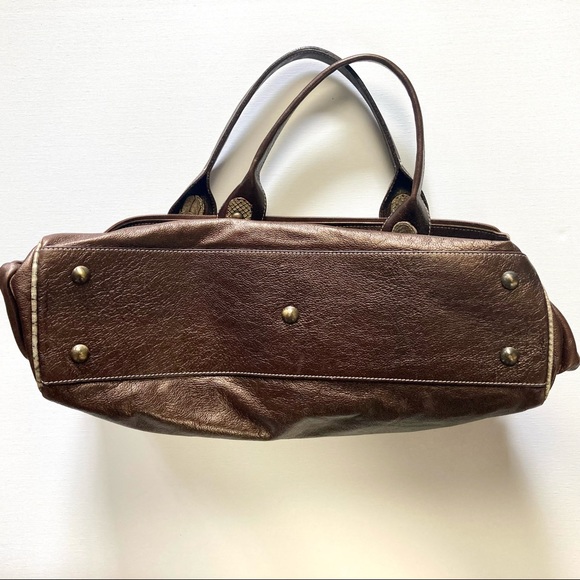 PULICATI. Fine Italian leather, extra large bag. - Picture 12 of 16